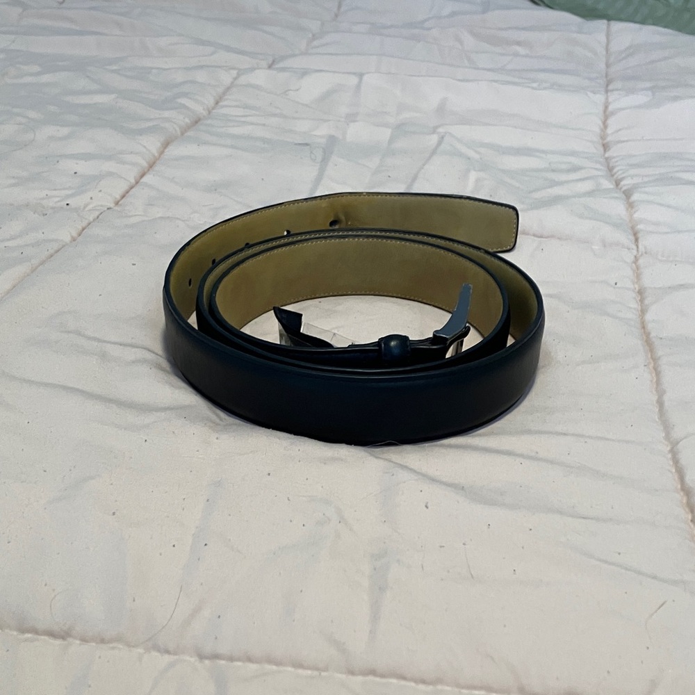 Bloomingdale's Black Leather Belt